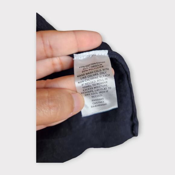 NEW Rachel Parcell Black Ruffle Sleeve Open Front Cardigan Women's Small - Picture 5 of 8